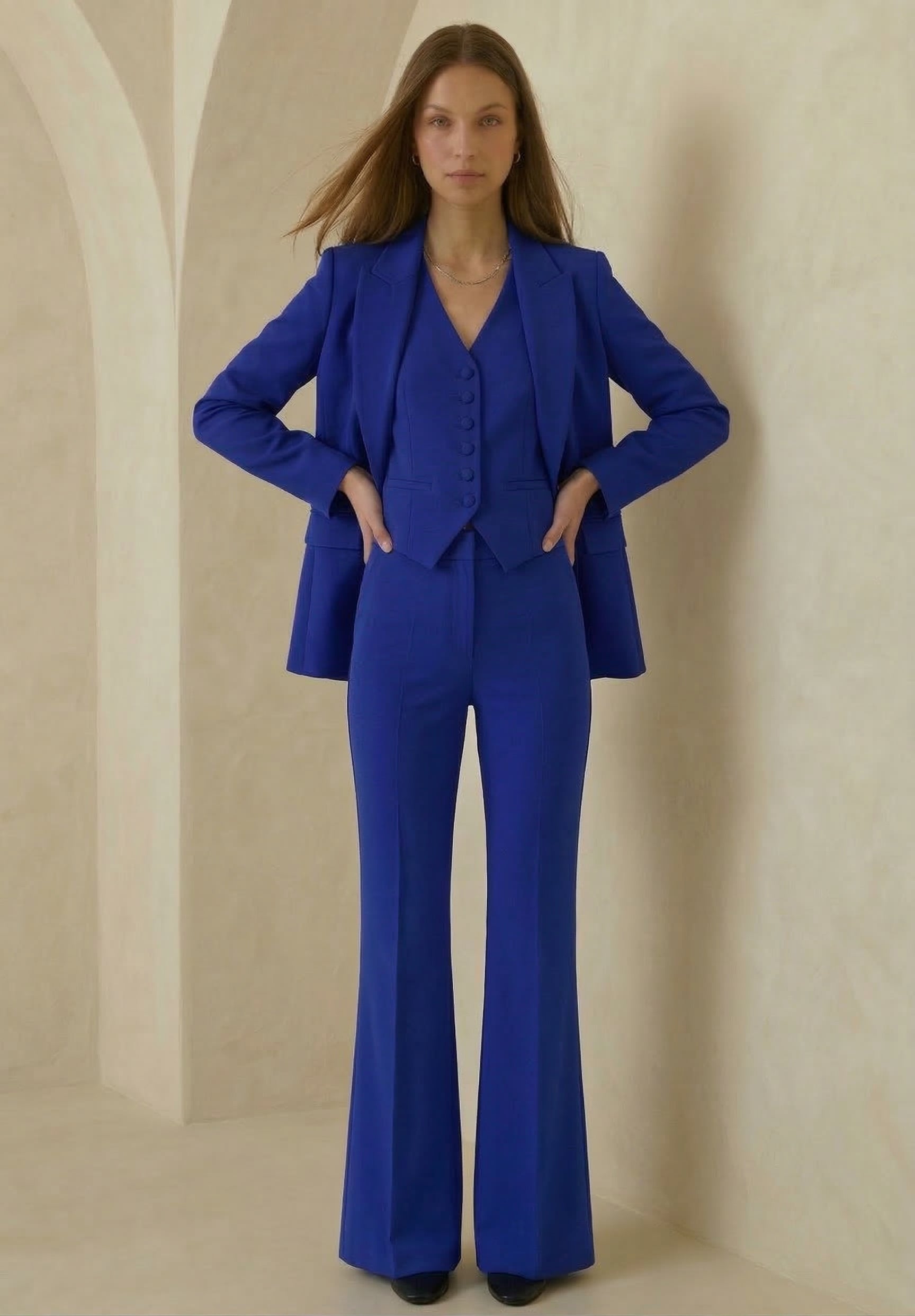 DELTA VEST & MIRA JACKET & CALVA TROUSERS SET