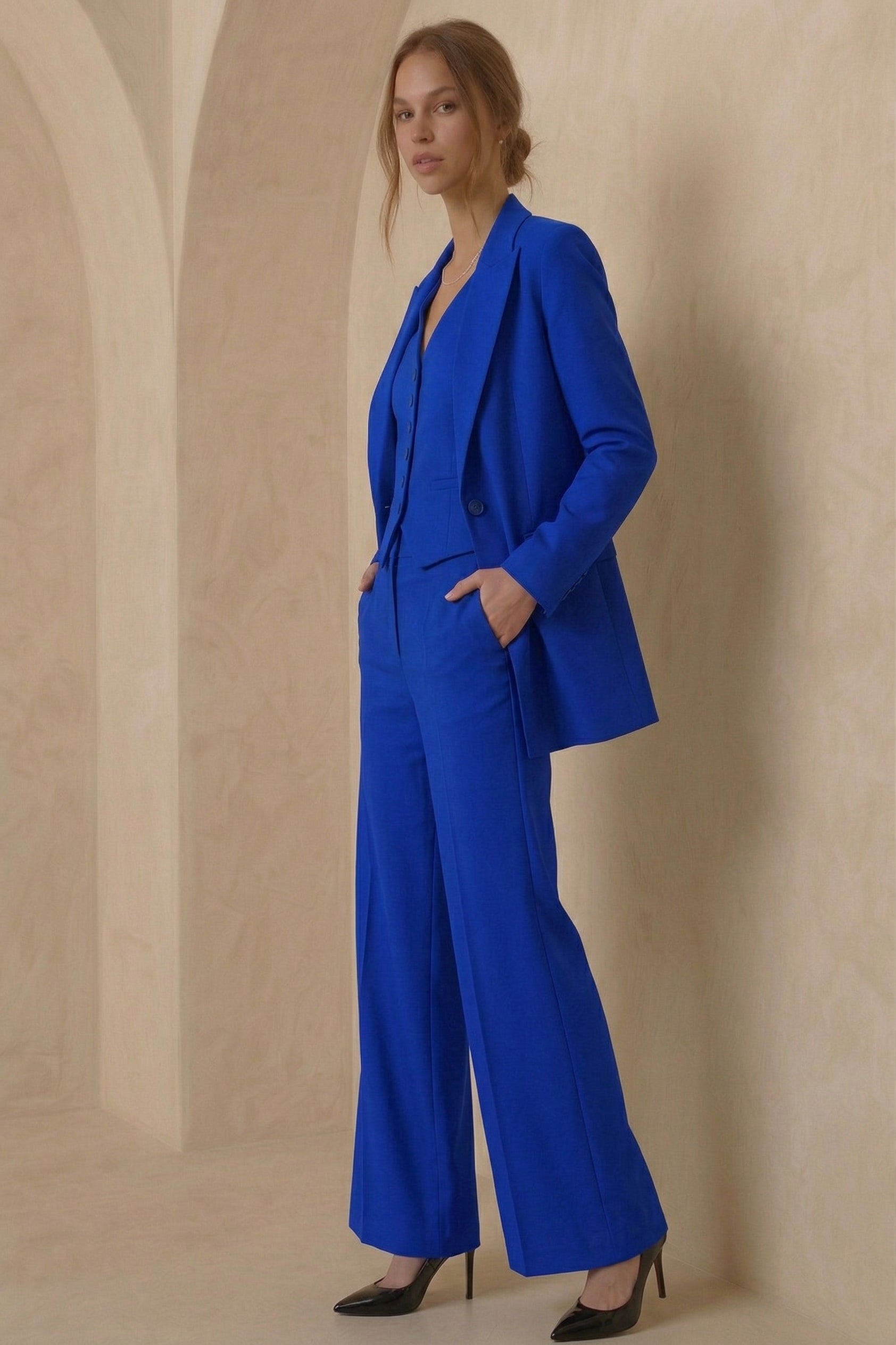 DELTA VEST & MIRA JACKET & STARLA TROUSERS SET