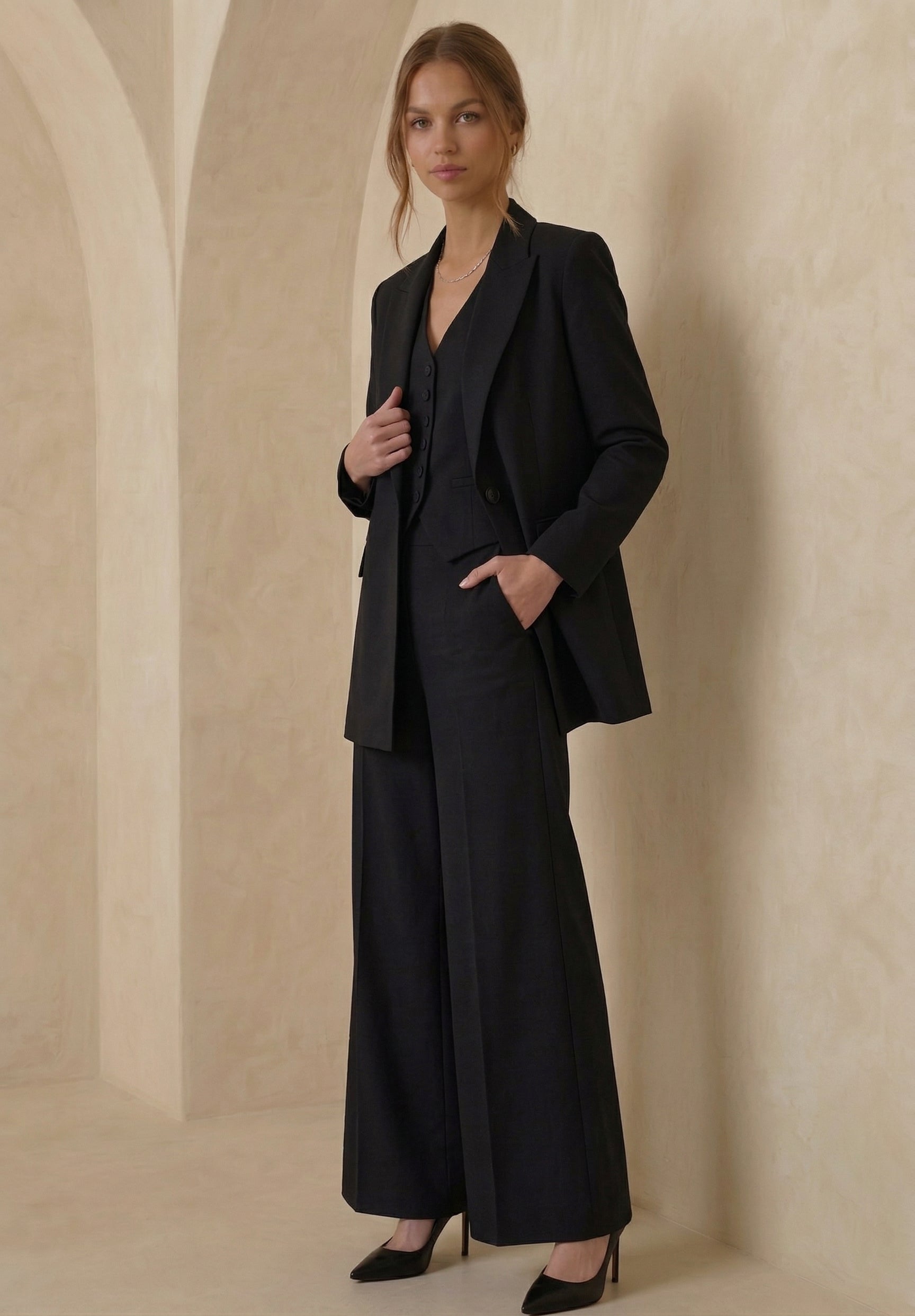 DELTA VEST & MIRA JACKET & STARLA TROUSERS SET