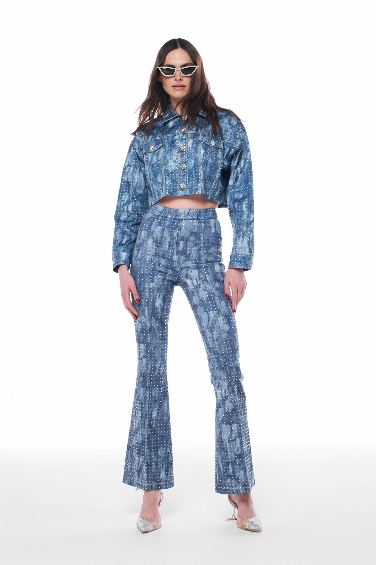 KENDALL TROUSER WITH RHINESTONE
