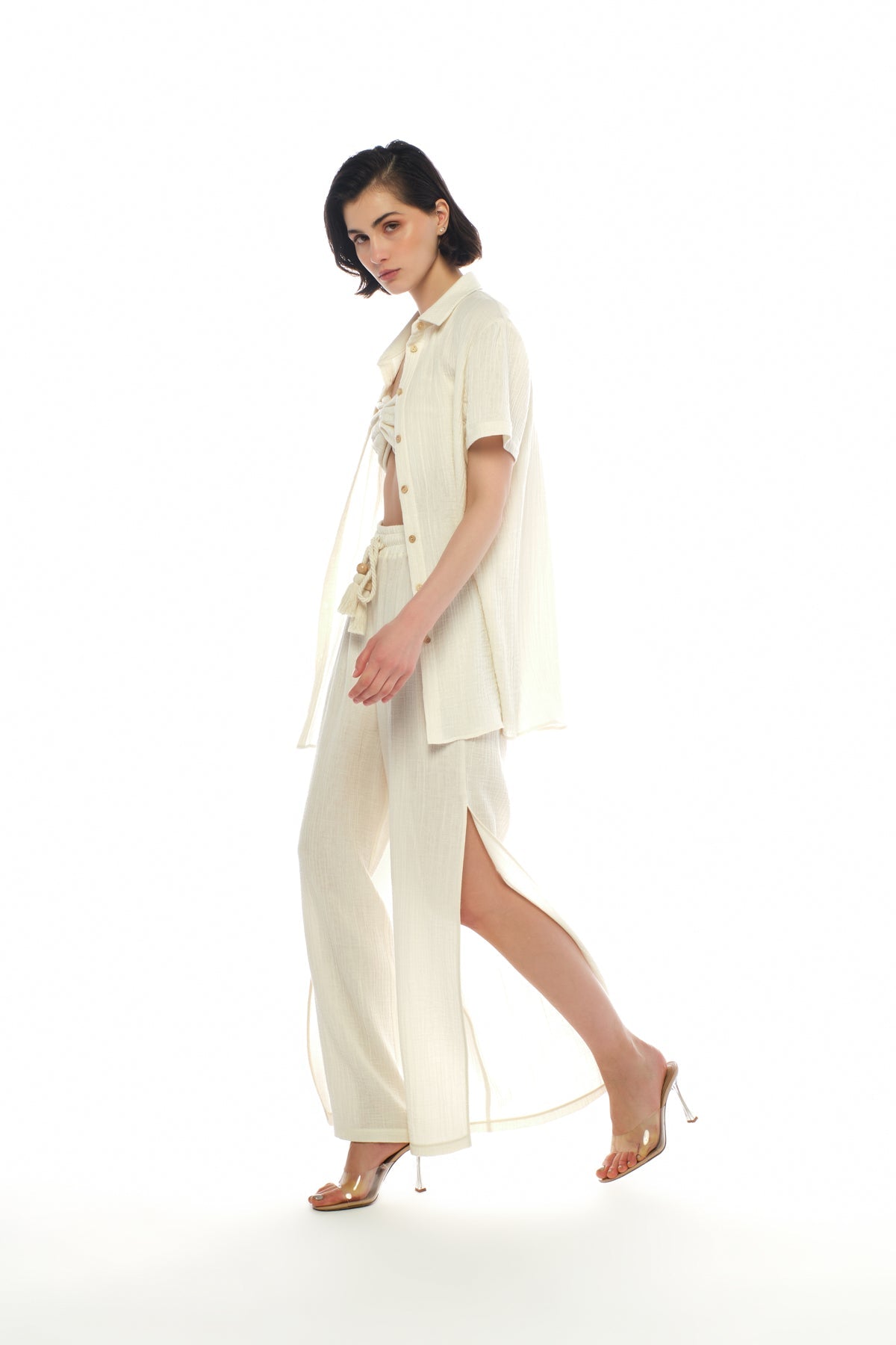 GIA SHIRT & ALYA BLOUSE & DARINA TROUSERS SET