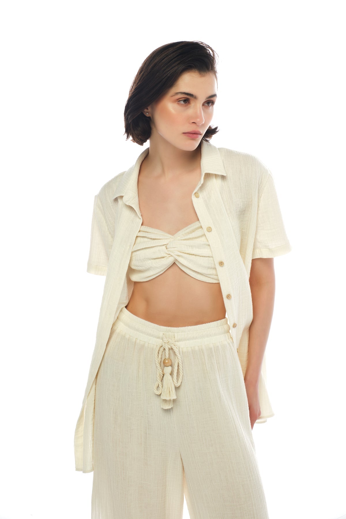 GIA SHIRT & ALYA BLOUSE & DARINA TROUSERS SET