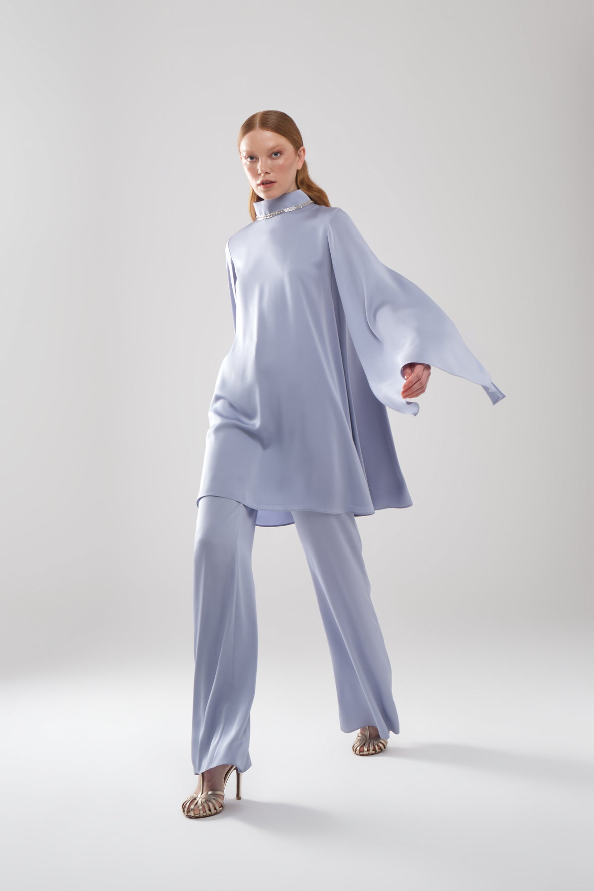 ELLE TUNIC BLOUSE & TROUSERS SET